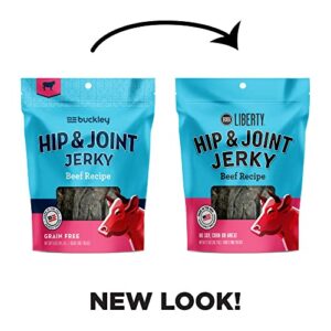 BIXBI Liberty Functional Healthy Hip And Joint Dog Jerky Treats, Beef Recipe, 5 Ounce