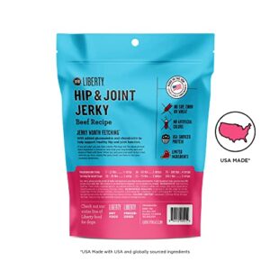 BIXBI Liberty Functional Healthy Hip And Joint Dog Jerky Treats, Beef Recipe, 5 Ounce