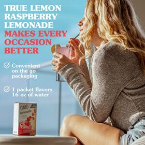 True Lemon Raspberry Lemonade Water Enhancer Drink Mix (30 Packets), Low Calorie Drink Mix Packets for Water,Powdered Drink Mixes & Flavorings,Individual Drink Packets,Water Flavor Packets with Stevia