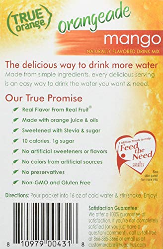 True Orange, Mango Orange Drink Mix, 10-count (Pack of 4)