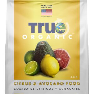 True Organic Citrus & Avocado Food Granular Fertilizer 12 lbs - CDFA, OMRI Listed for Organic Gardening NPK 4-5-4