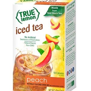 True Citrus Lemon Iced Tea, Peach, 6 Count (Pack of 12)