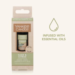 Yankee Candle Home Fragrance Oil | Sage & Citrus Scent | for Ultrasonic Aroma Diffuser 0.34 Fl Oz (Pack of 1)