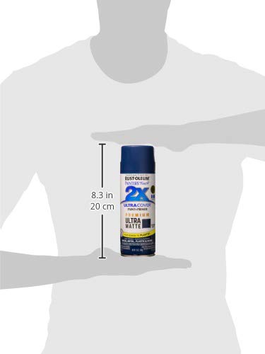 Rust-Oleum 331183 Painter's Touch 2X Ultra Cover Spray Paint, 12 oz, Ultra Matte Evening Navy