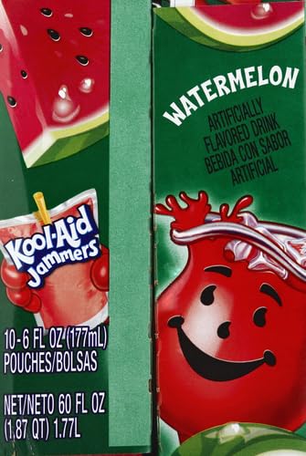 Kool-Aid Jammers Watermelon Flavored Juice Drink Pouch, 60 Fl Oz