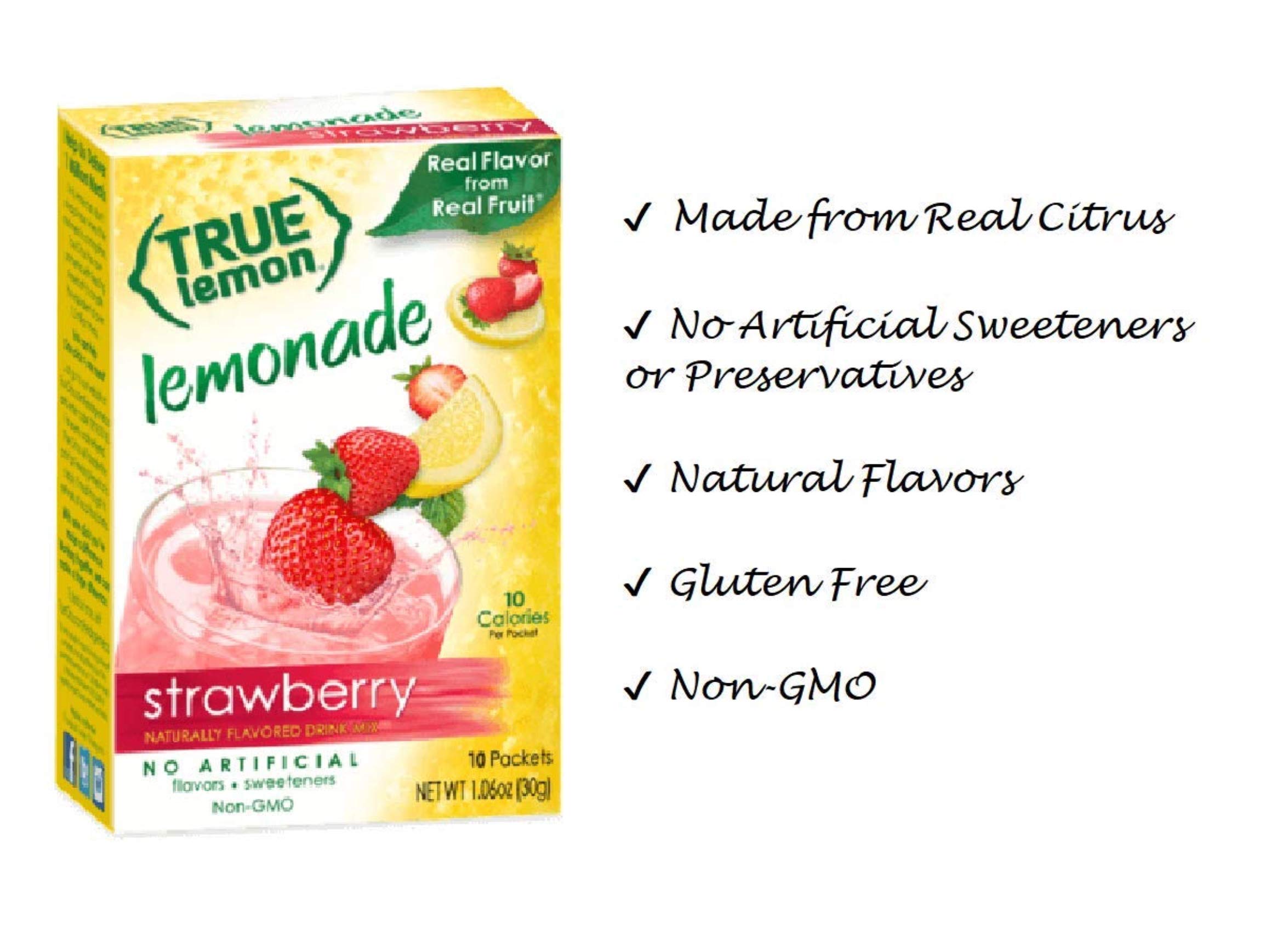 Strawberry Lemonade True Citrus Lemon 10 Count Box