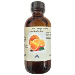 Terpene Free Pure Orange Extract - Sweet Citrus Flavor for Cakes - Cookies - Icing - Filling - Terpeneless - PG Free - Non-GMO - Gluten Free - Kosher - Vegan - 2 ounces