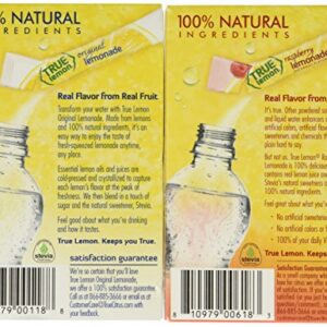 100% Natural True Lemonade & True Raspberry Lemonade, 1.06 Oz/Each, 10 Ct (Pack of 4)