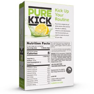 PURE KICK Hydration Singles To Go Drink Mix, Citrus, Includes 12 Boxes with 6 Packets in each Box, 72 Total Packets