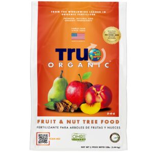 true organic fruit & nut tree food granular fertilizer 12 lbs - cdfa, omri listed for organic gardening npk 5-4-6