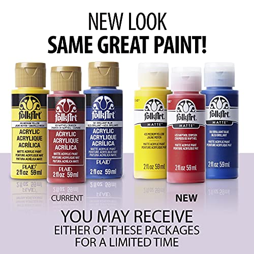 FolkArt Acrylic Paint in Assorted Colors (2 oz), 456, TRUE Burgundy (Pack of 2)