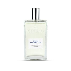 Cremo Citrus & Mint Leaf Cologne Spray, A Cool, Refreshing Scent with Notes of Fresh Mint, Citron, Cedar and Moss, 3.4 Fl Oz