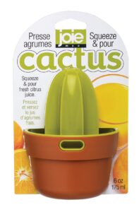 joie cactus-themed squeeze & pour manual citrus juicer