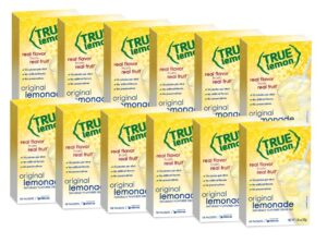 true lemon lemonade original drink mix, 10-count per box (pack of 12) - total 120 counts