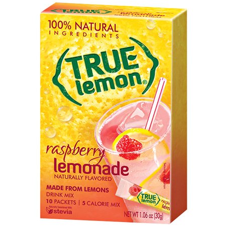 True Citrus 100% Natural True Lemon-ade with Raspberry 10 Ct (Pack of 12)