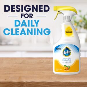 Pledge Multi Surface Cleaner Spray for Most Hard Surfaces, Everyday Clean, pH-Balanced, Fresh Citrus Scent, 25 oz (Pack of 3)