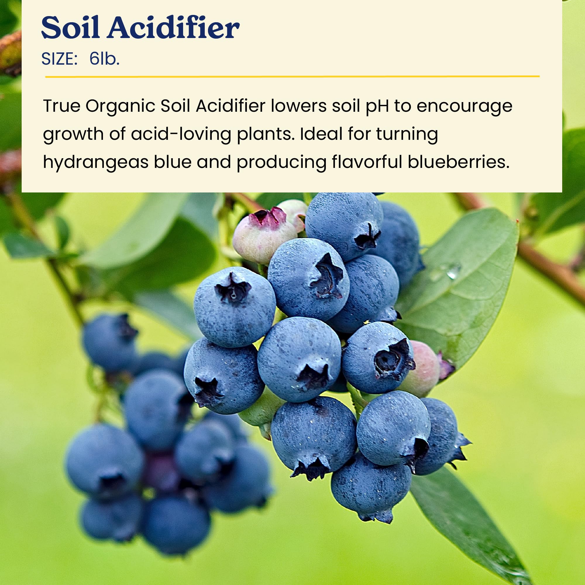 True Organic Soil Acidifier, pH Down 6 lbs - CDFA, OMRI Listed for Organic Gardening