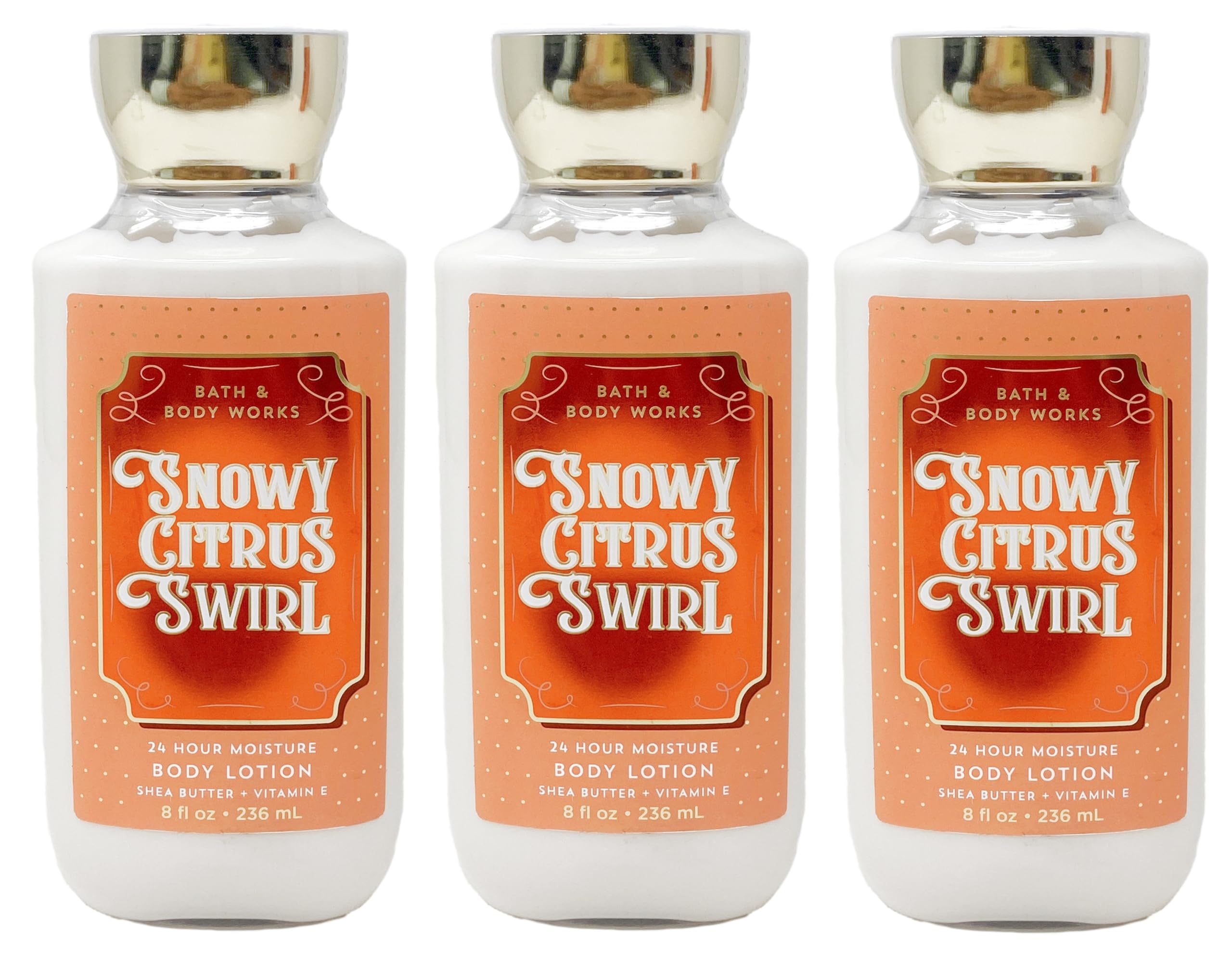 Bath & Body Works Snowy Citrus Swirl - Pack of 3 - Body Lotion 24 hour moisture