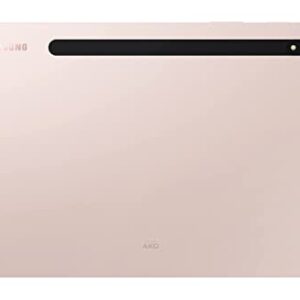 SAMSUNG Samsung Galaxy Tab S8 Android Tablet, 11' LCD Screen, 128GB Storage, Qualcomm Snapdragon, S Pen Included, All-Day Battery Ultra Wide Camera, DeX Productivity, Pink Gold (Renewed)