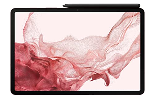 SAMSUNG Samsung Galaxy Tab S8 Android Tablet, 11' LCD Screen, 128GB Storage, Qualcomm Snapdragon, S Pen Included, All-Day Battery Ultra Wide Camera, DeX Productivity, Pink Gold (Renewed)