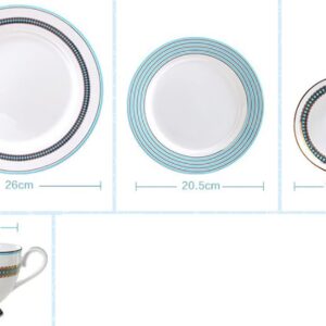 16-Piece Dinnerware Sets，Round Dinner Plates , Scratch Resistant, Lead-Free, Microwave, Oven, and Dishwasher Safe