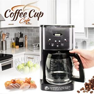 12-Cup Replacement Glass Coffee Carafe for Cuisinart Coffee Maker Models DCC-1200, DCC-1100BK, DCC-2650, CHW-12, CHW-12P1, DGB-550BK, DGB-550BK1, DGB-625BC, DGB-700BC, and SS-12 | Part# DCC-1200PRC