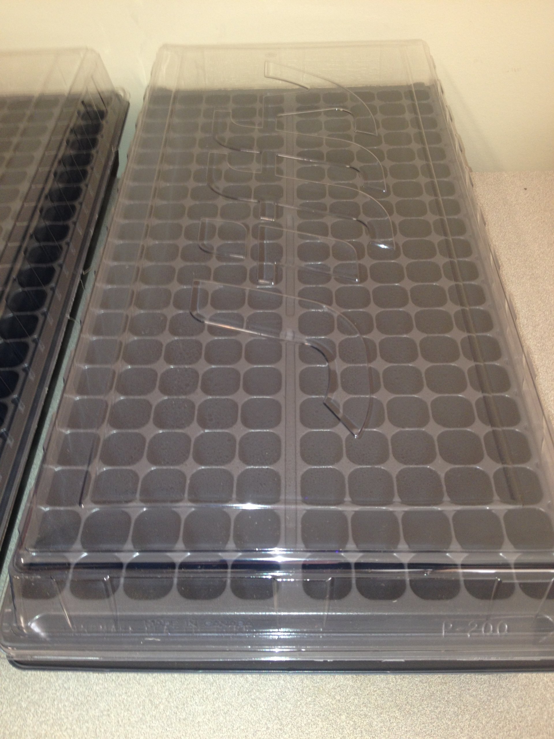 Seed Starting Kit (2ea) Seed Trays, 200 Cell Plug Trays, Humidity Dome Lids, Cloning