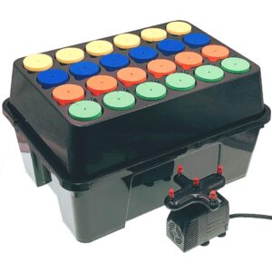 HORTIPOTS Aeroponic Cloner Machine 24 Site for Cuttings Rooting Using 2 inch Neoprene Inserts or 2 inch Clone Collars