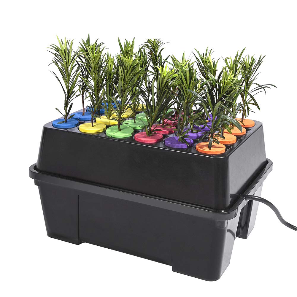 HORTIPOTS Aeroponic Cloner Machine 24 Site for Cuttings Rooting Using 2 inch Neoprene Inserts or 2 inch Clone Collars