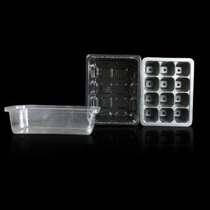 12 Grow Trays with Humidity Dome and Cell Insert - Mini Propagator for Seed Starting and Growing Healthy Plants - Durable, Reusable and Recyclable – 10 Pack – 120 Cells (12 Grow Trays)