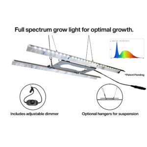 Viagrow Seedling Station Kit with LED Grow Light, Propagation Dome 4X Durable Propagation Tray