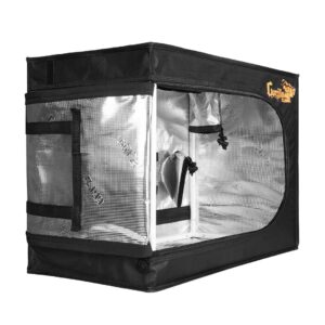 Gorilla Clone Tent | Complete Reflective Hydroponic Grow Tent for Seedlings and Cloning Plants, with Windows, Double-Cinching Ducts, and Micro-Mesh Pre-Filters (18" x 13" x 25")