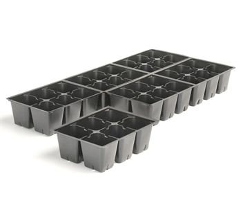 Seed Germination Kit, 2 Seed Trays, 72 Large Cells, 2 Dome Lids