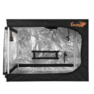 Gorilla Clone Tent | Complete Reflective Hydroponic Grow Tent for Seedlings and Cloning Plants, with Windows, Double-Cinching Ducts, and Micro-Mesh Pre-Filters (24" x 24" x 32")