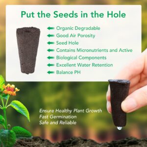 JustSmart Seed Pods Kit for IGS-20SE, Hydroponic Growing Kit, Grow Anything Kit with 12 pcs Grow Sponges, Grow Baskets, Grow Domes, and 1 Set of A&B Solid nutrients