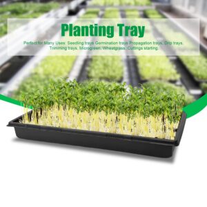 RooTrimmer Plant Growing Nursery, Standard 1020 Trays Plastic Sturdy Farmer Self Seedling Tray for Microgreens Indoor Nursery Pots Transplantation (5-Pack, 21.6"×11.2", 2.52" Deep, no Holes)