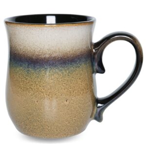 bosmarlin large ceramic coffee mug, 20 oz, big tea cup for office and home, dishwasher and microwave safe(20 oz, walnut)