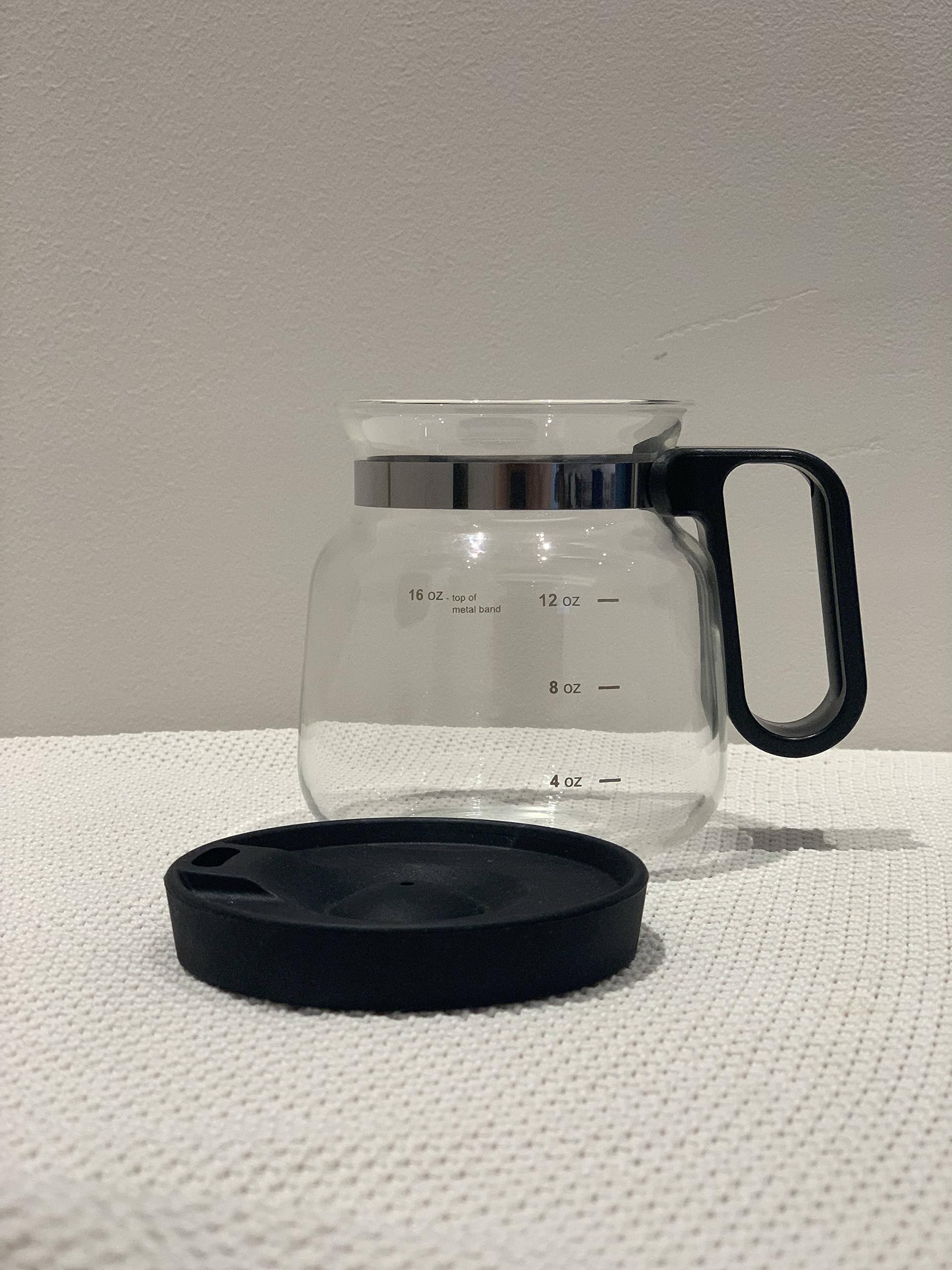 EXIGENT Coffee Glass Pot Tea Cup Mug Collectible 16 Oz Ounces (CoffeePot)