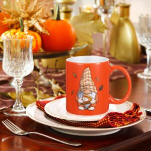 Maxdot 8 Pieces Pumpkin Mugs Autumn Coffee Mug 12oz Fall Cup Thanksgiving Mugs Set with Handle Ceramic Mugs for Home School Office Table Centerpieces Housewarming Holiday Party Gift