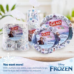 Glad for Kids Disney Frozen 9oz Paper Cups | Anna and Elsa Paper Cups, Kids Snack Cups | Kid-Friendly Paper Cups for Everyday Use, 9oz Paper Cups 24 Ct