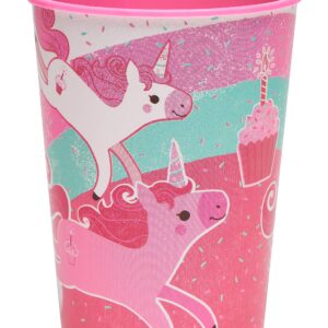 American Greetings Unicorn Party Supplies, 16 Oz. Plastic Party Cup (8-Count)