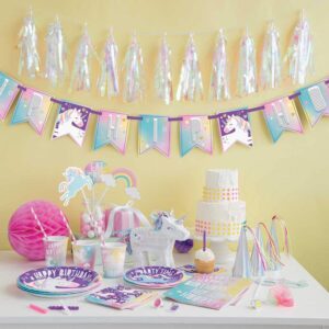 Unicorn Party Paper Cups - 9oz (Pack of 8) - Durable & Vibrant Party Essentials, Perfect for Enchanting Parties & Celebrations