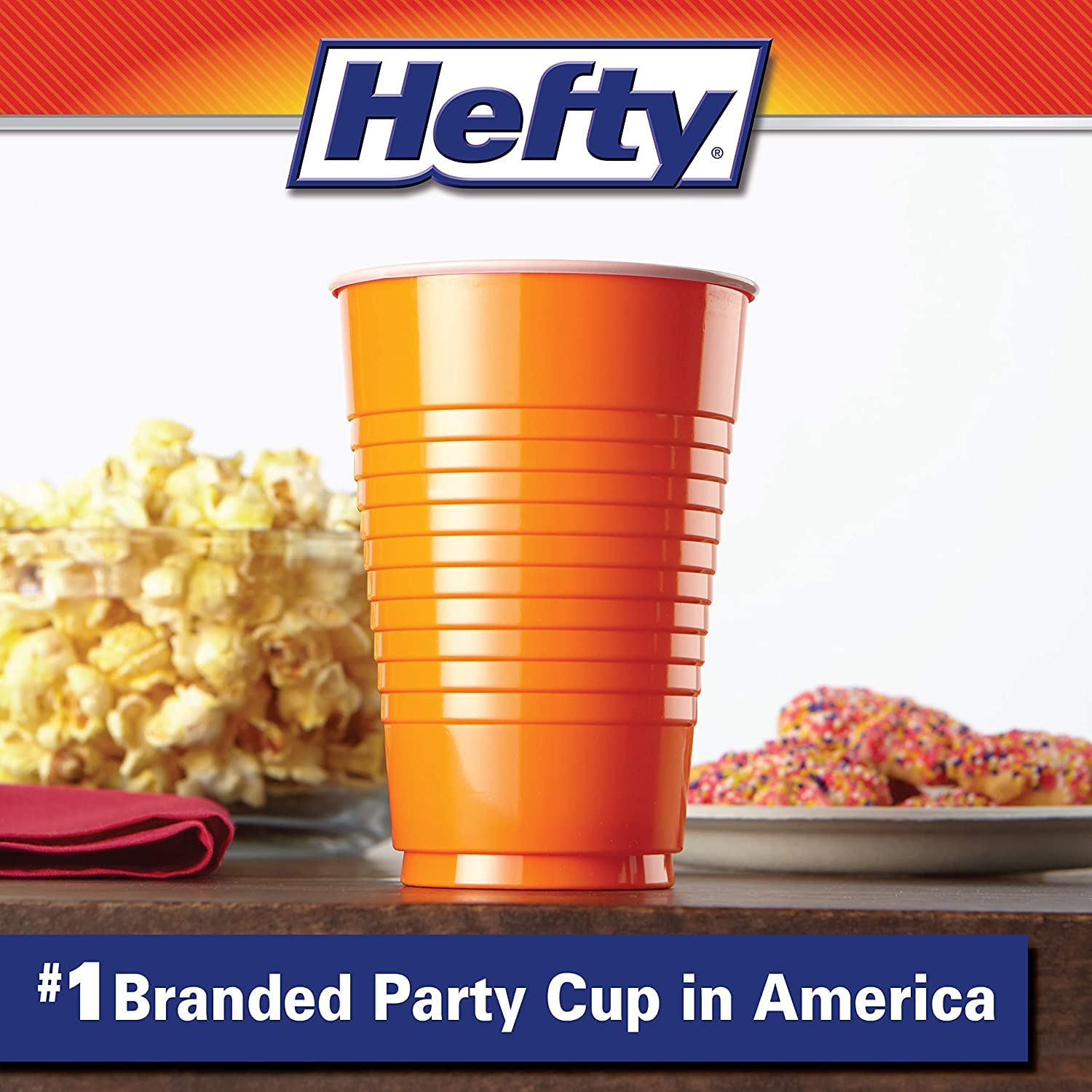 Hefty Party Cup Variety Pack, Disposable Plastic Party Cups, Easy Grip & Durable, Assorted Color Cup Variety Pack, 16-Ounce Cups, 100 CT Per Pack (Pack of 1)