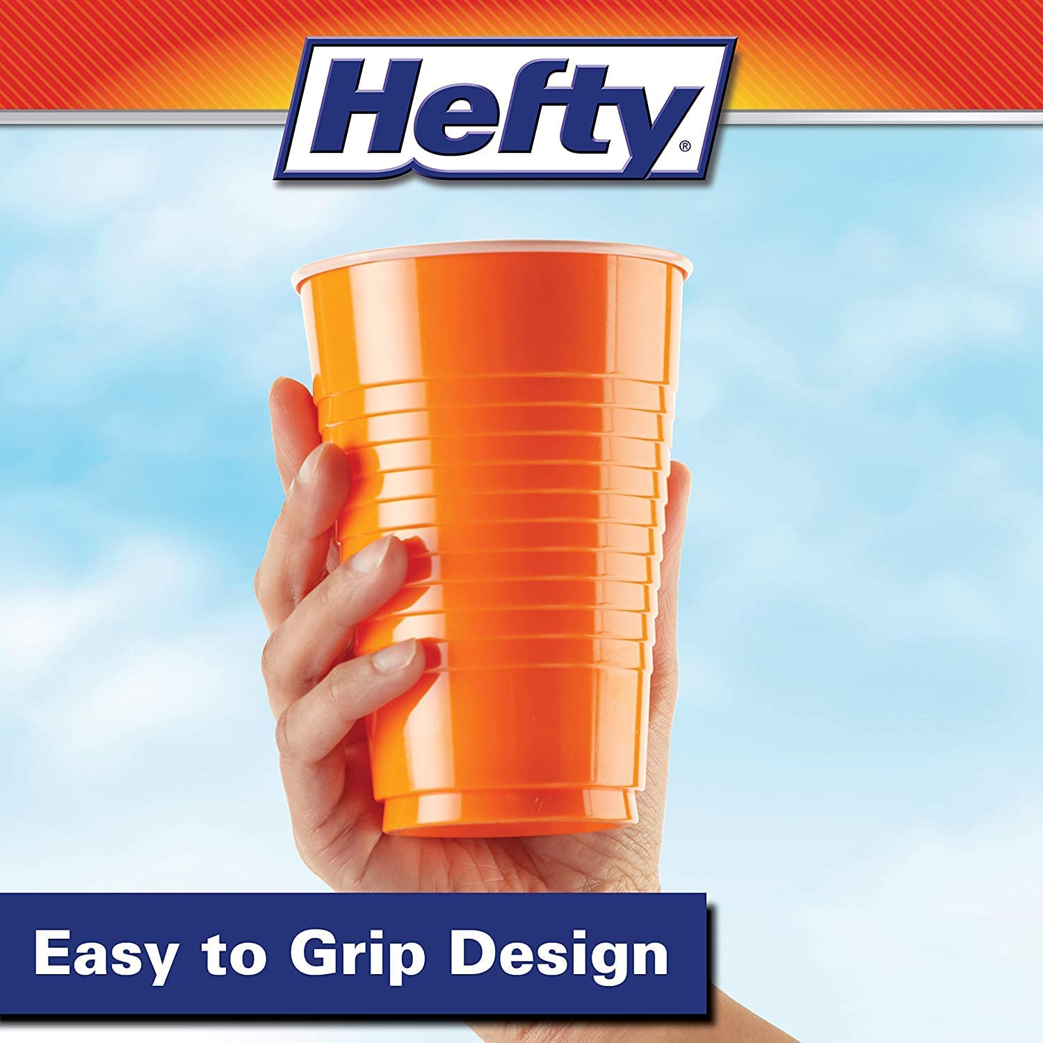 Hefty Party Cup Variety Pack, Disposable Plastic Party Cups, Easy Grip & Durable, Assorted Color Cup Variety Pack, 16-Ounce Cups, 100 CT Per Pack (Pack of 1)