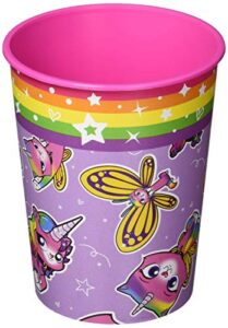 rainbow butterfly unicorn kitty plastic favor cup - 16 oz. - multicolor - 1 pc.