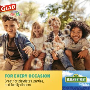 Glad for Kids Sesame Street Pals 8.5” Paper Plates | Sesame Street Paper Plates, Kids Snack Plates | Sesame Street Pals Paper Plates for Everyday Use, 8.5” Paper Plates 20 Ct