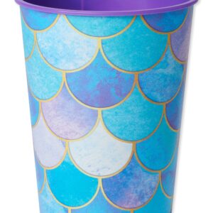 American Greetings Mermaid Party Supplies, Reusable Party Cups (16 oz, 8-Count)