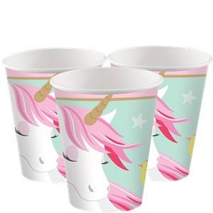 amscan magical unicorn cups 9 oz (8 ct)