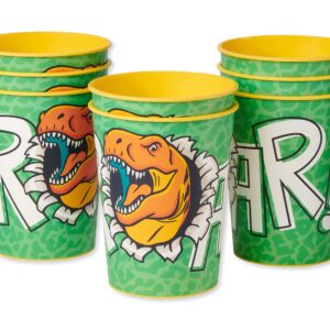 American Greetings Dinosaur Birthday Party Supplies, Reusable Party Cups (16 oz, 8-Count)