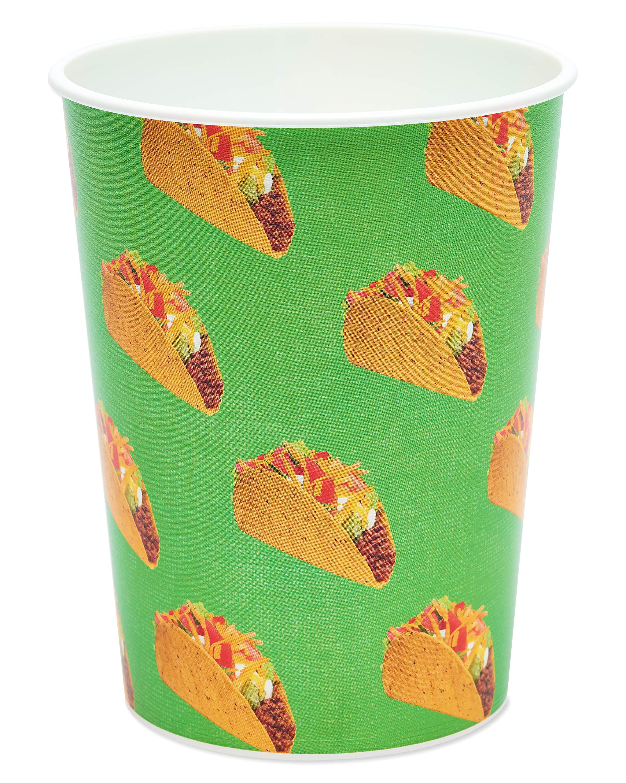 American Greetings Taco Party Supplies, 16 oz. Reusable Plastic Cups (8-Count)